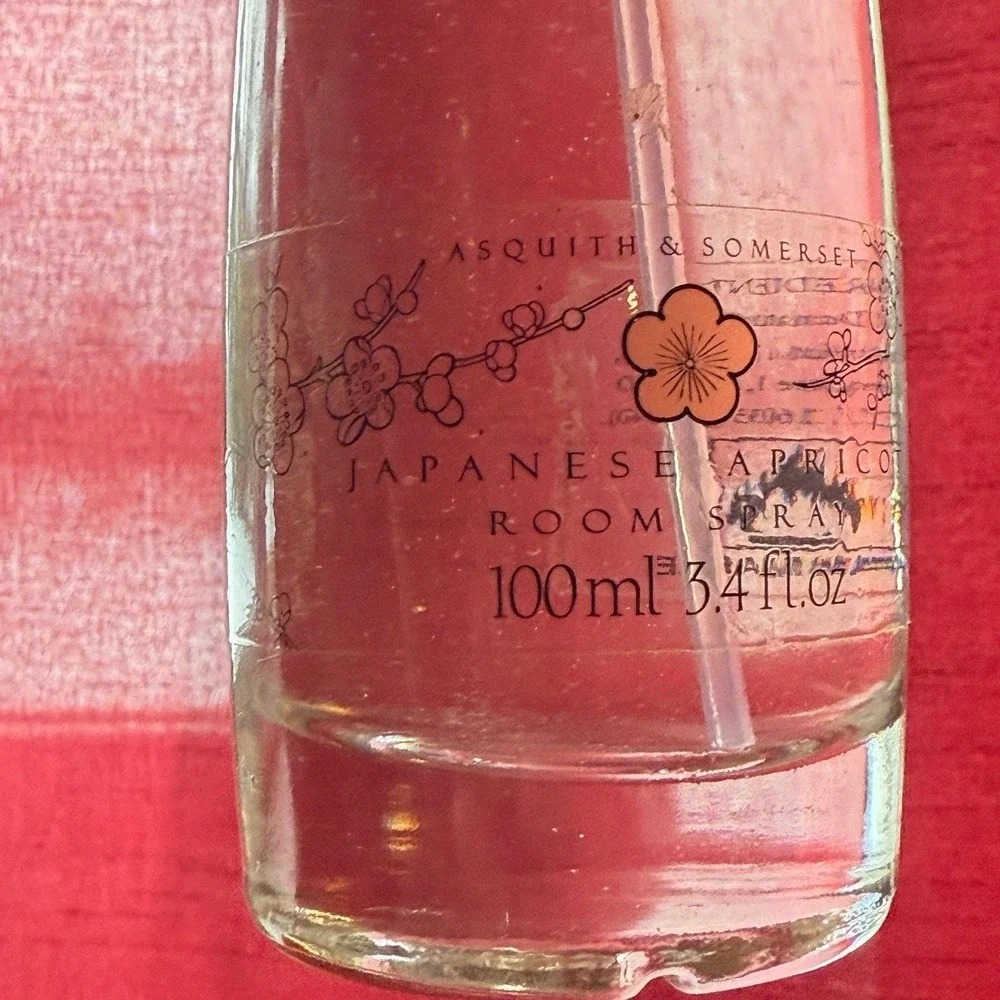Asquith & Somerset Japanese apricot‎ room spray 3.4 oz 90%full